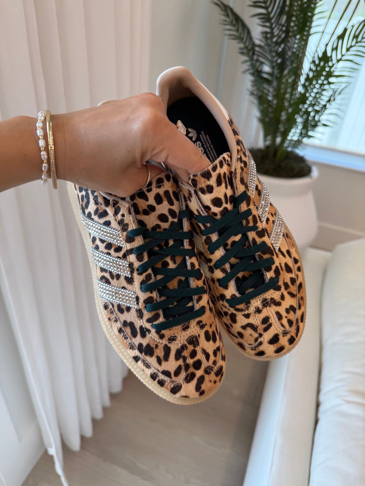 Leopard Swarovski Adidas Original Gazelle