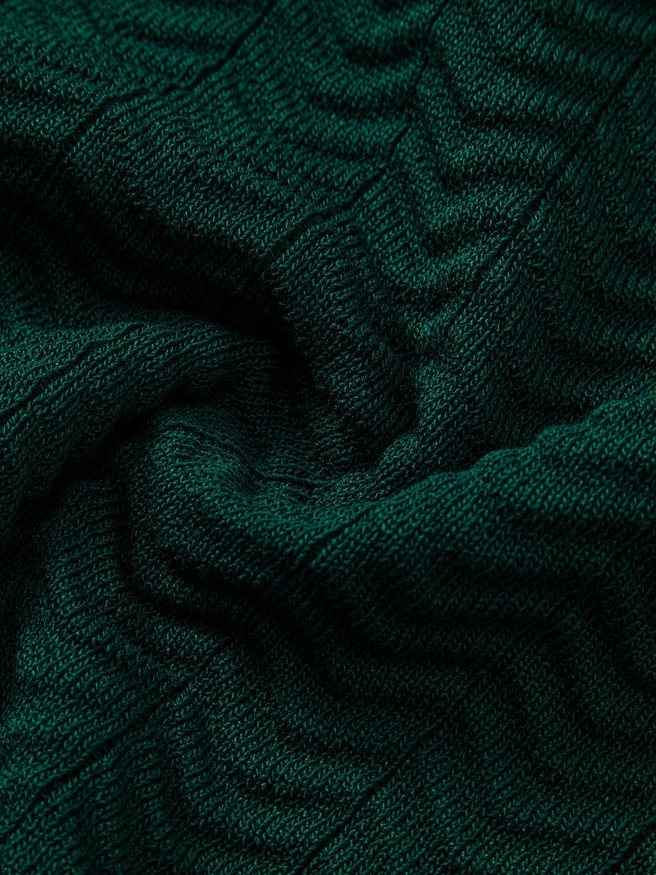 Texture Contrast Knitted V Neck Polo Shirt & Cotton Chino Shorts