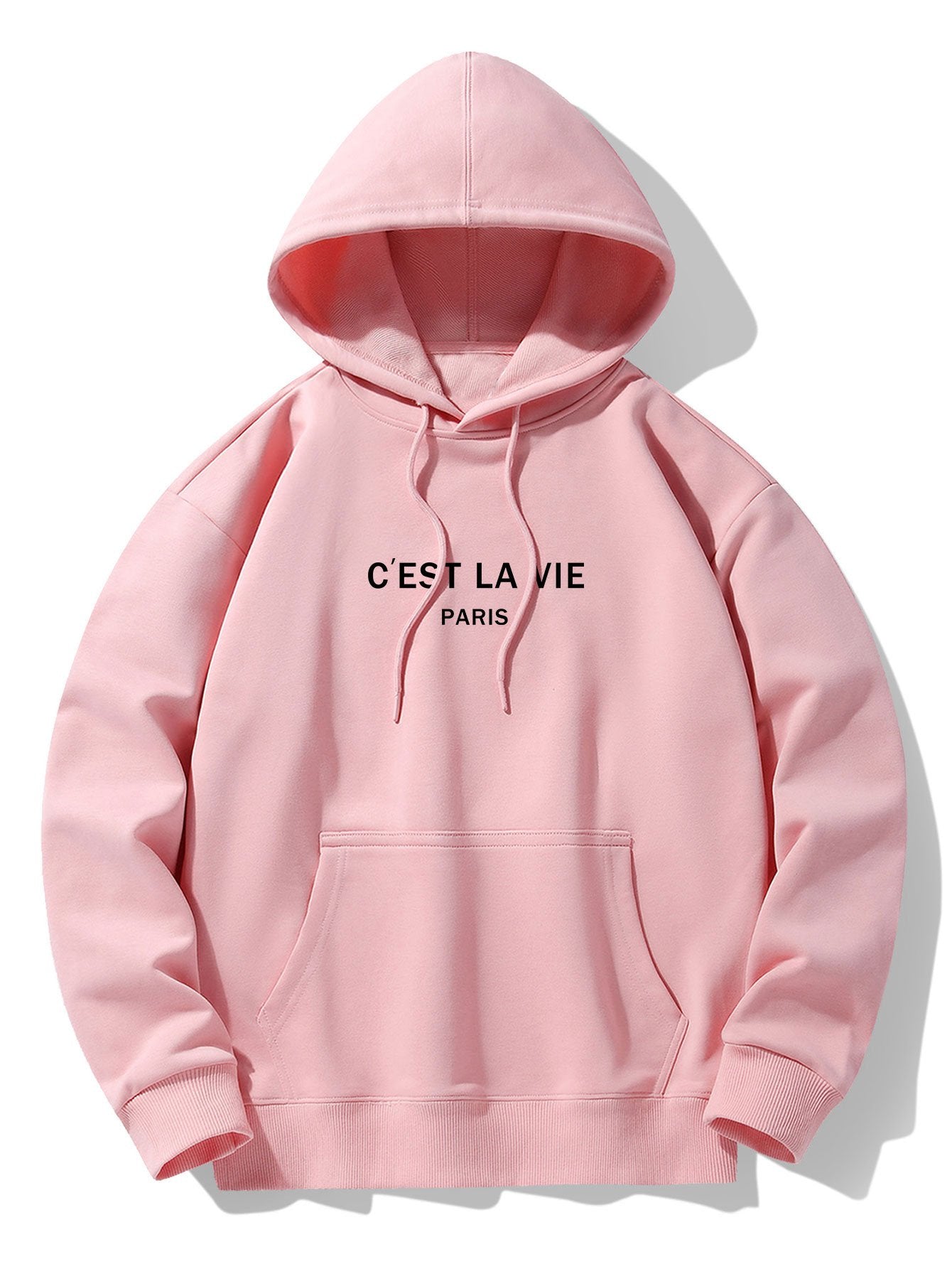 Paris Print Cotton Blend Hoodie & Jogger Pants